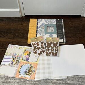 Scrapbook Kit with Stickers and Papers